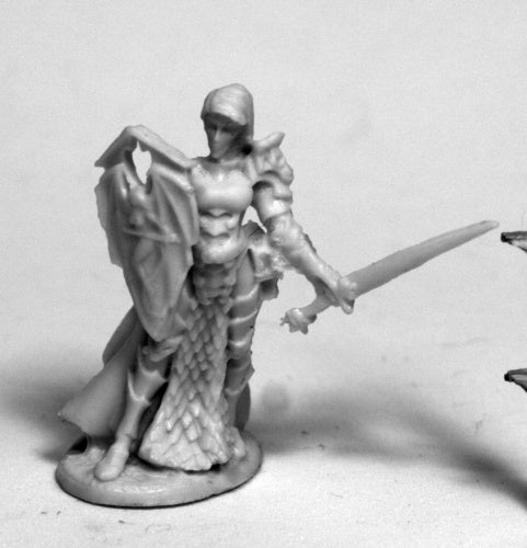 Reaper Miniatures Mara Frostblade, Antipaladin #77490 Bones Unpainted Figure