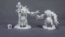 Reaper Miniatures Deep One Priest & Servitor 77520 Bones Unpainted RPG Figure