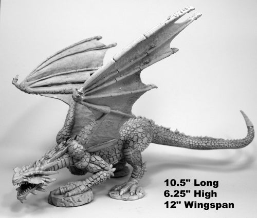 Reaper Miniatures Marthrangul, Great Dragon 77542 Bones Unpainted Plastic Figure
