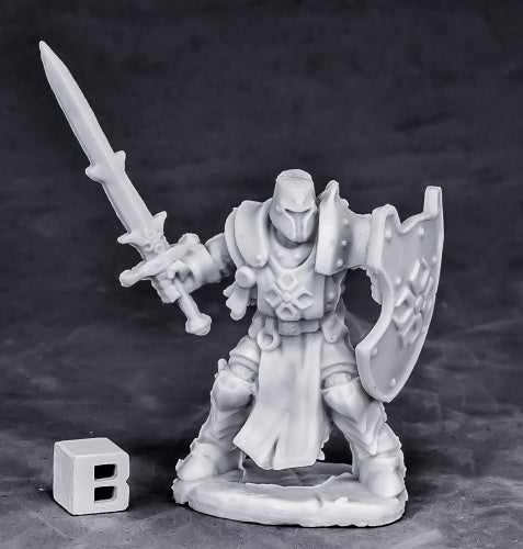 Reaper Miniatures Crusader Swordsman (Standing) #77551 Bones Unpainted Plastic