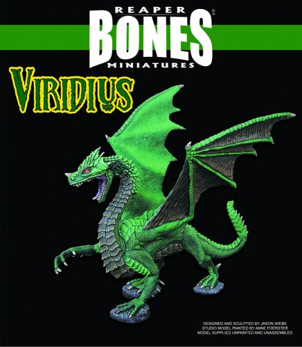 Reaper Miniatures Viridius, Great Dragon #77555 Bones Unpainted Plastic Figure