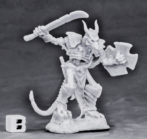 Reaper Miniatures Undying Lizardfolk #77560 Bones Unpainted Plastic Mini Figure