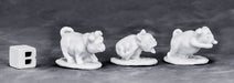 Reaper Miniatures War Pugs (3) #77573 Bones Unpainted Plastic RPG Mini Figure