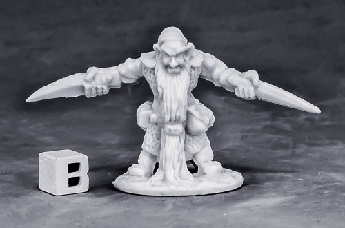 Reaper Miniatures Dwarf Royal Weapomaster #77574 Bones Unpainted Plastic Figure