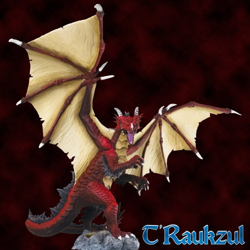 Reaper Miniatures T'Raukzul - Great Dragon #77585 Bones Unpainted Plastic Figure