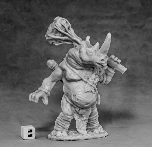 Reaper Miniatures Avatar of Resilience (Rhino) #77587 Bones Unpainted Figure
