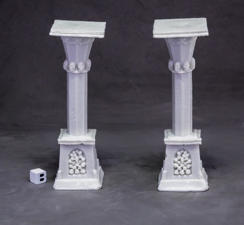 Reaper Miniatures Graveyard Column (x2) #77638 Bones Unpainted Plastic Mini