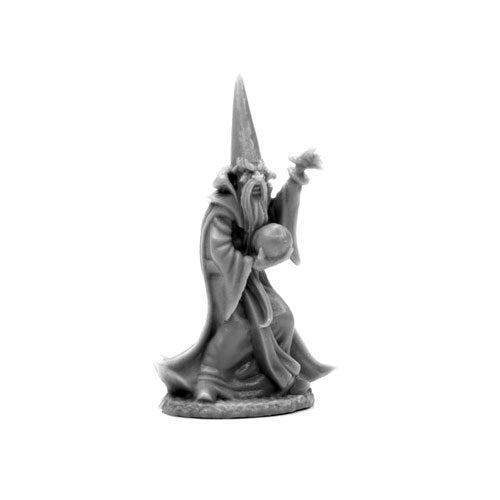 Reaper Miniatures Oman Ruul, Wizard #77662 Bones Unpainted Plastic Figure