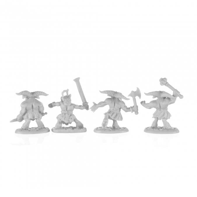 Reaper Miniatures Minitaurs (4) #77680 Unpainted Plastic Bones Mini Figure
