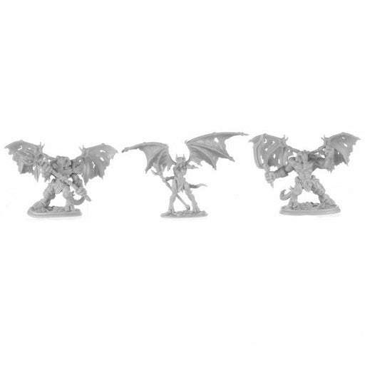Reaper Miniatures Devils (3) #77684 Unpainted Bones Black Figures