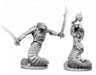 Reaper Miniatures Nagendra Leaders (2) #77693 Unpainted Plastic Figures