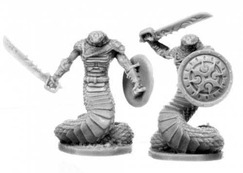 Reaper Miniatures Nagendra Swordsmen (2) #77695 Unpainted Plastic Figures