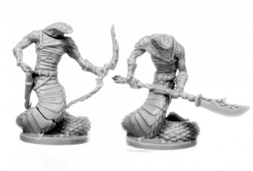 Reaper Miniatures Nagendra Warriors (2) #77697 Unpainted Plastic Figures