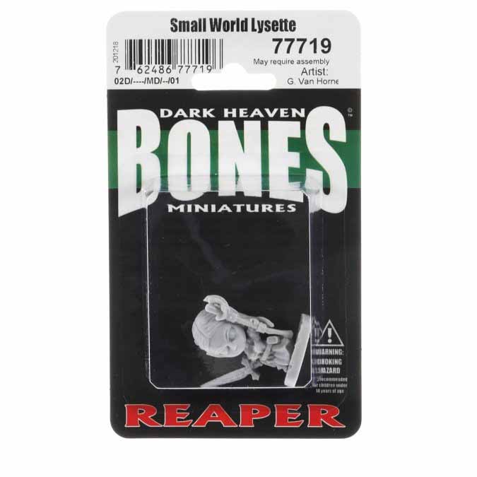 Small World Lysette #77719 Dark Heaven Legends Bones Unpainted Plastic Miniature Figure