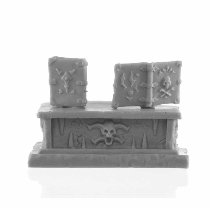 Profane Altar And Books #77721 Dark Heaven Legends Bones Unpainted Plastic Miniature Figure
