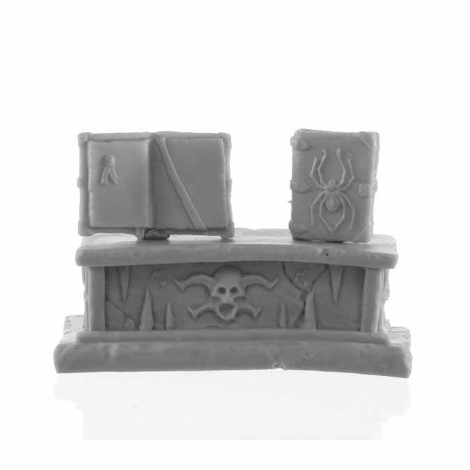 Profane Altar And Books #77721 Dark Heaven Legends Bones Unpainted Plastic Miniature Figure