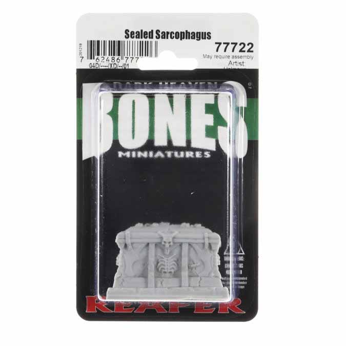 Sealed Sarcophagus #77722 Dark Heaven Legends Bones Unpainted Plastic Miniature Figure