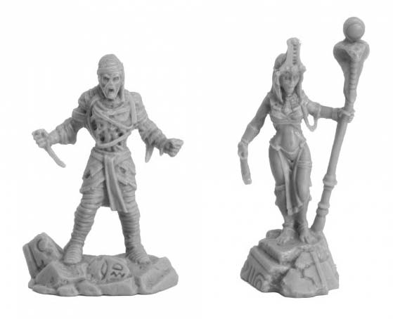 Reaper Miniatures Mummy Sandkings (2) #77725 Bones Unpainted Plastic Figures