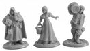 Reaper Miniatures Townsfolk III (3) #77737 Bones Unpainted Plastic Figures