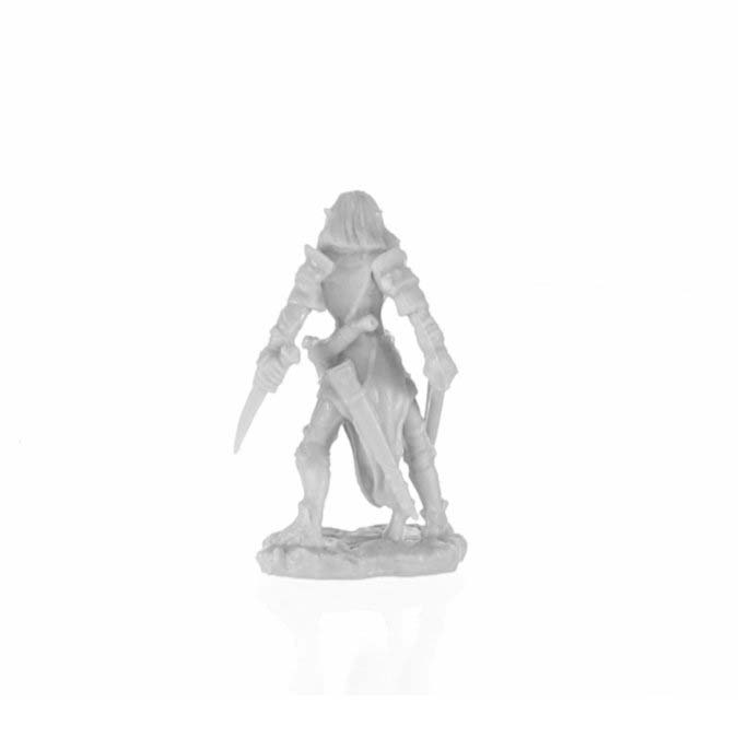 Reaper Miniatures Shardis, Female Elf Rogue #77741 Unpainted Bones Black Figure