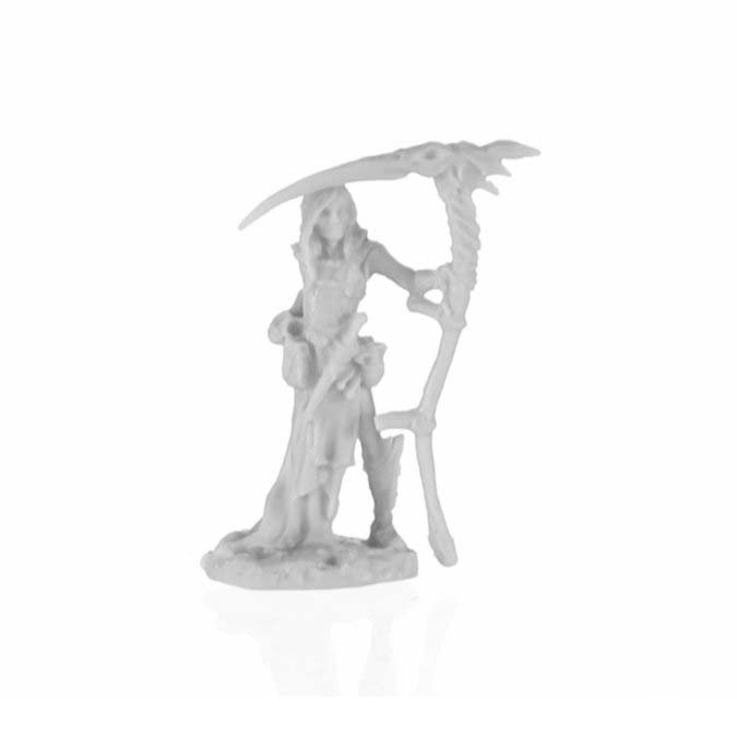 Reaper Miniatures Nimbar, Elf Necromancer #77742 Unpainted Bones Plastic Figure