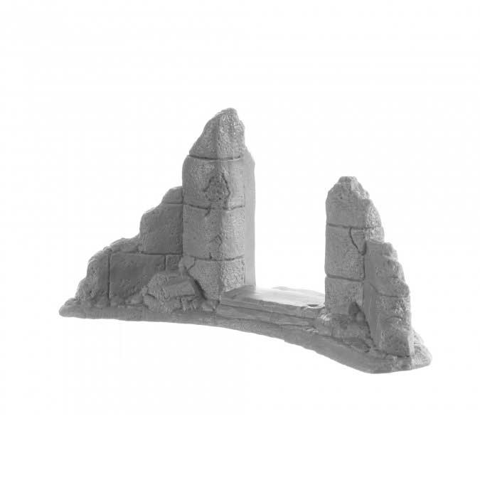 Ruined Doorway #77987 Bones Unpainted Plastic Figure