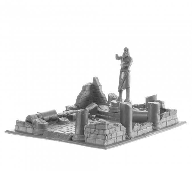 Ruined Temple #77989 Bones Unpainted Plastic Figure