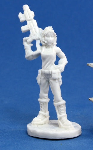 Reaper Miniatures Rosie, Chronotechnician #80008 Bones Unpainted RPG D&D Figure