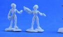 Reaper Miniatures Gray Alien Leaders (2) #80047 Chronoscope Unpainted Plastic
