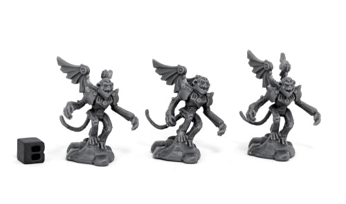 Reaper Miniatures WWWOZ Winged Monkeys (3) #80061 Chronoscope Unpainted Plastic