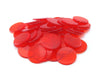 Pack of 50 Translucent 22mm Bingo Chips #81354 - Red