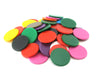 Pack of 50 Opaque 22mm Bingo Chips #813AA - Assorted Colors