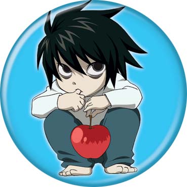 Death Note 1.25" Round Collectible Button - Chibi L