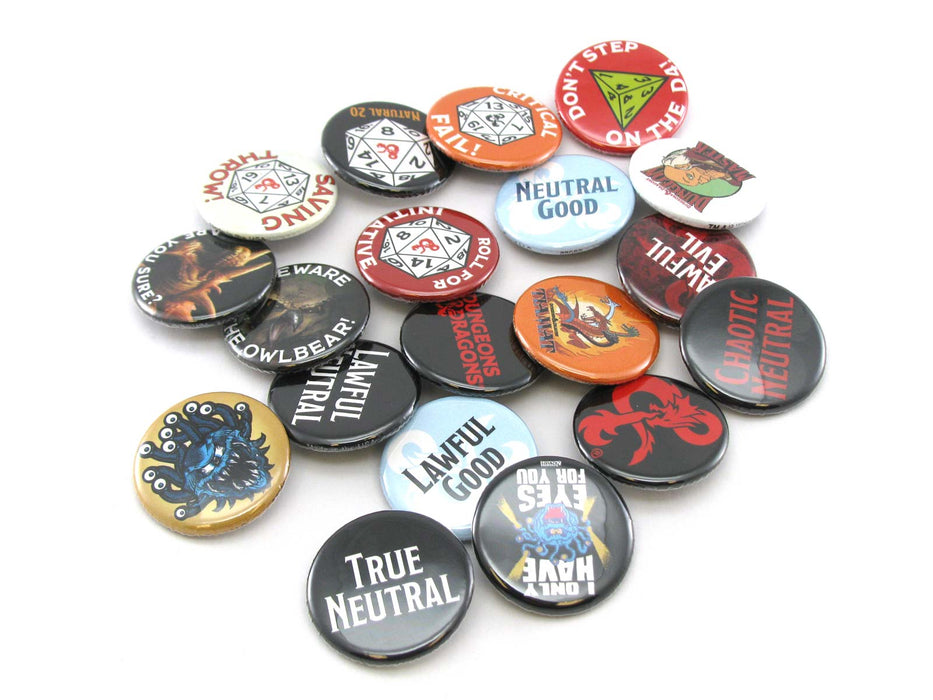 Dungeons & Dragons 1.25" Round Collectible Button - Choose your Type