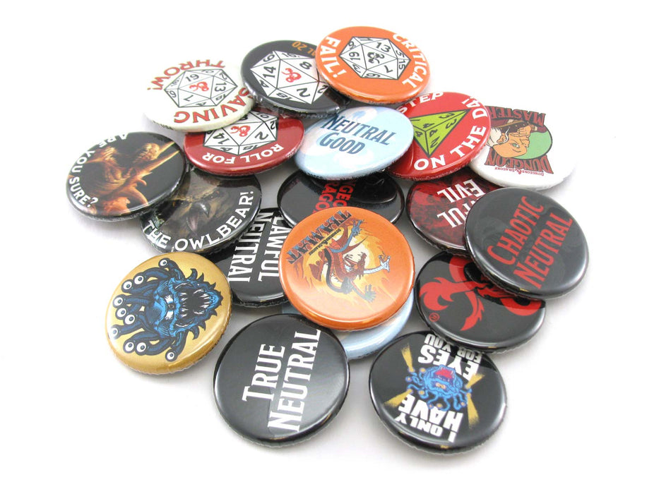 Dungeons & Dragons 1.25" Round Collectible Button - Choose your Type