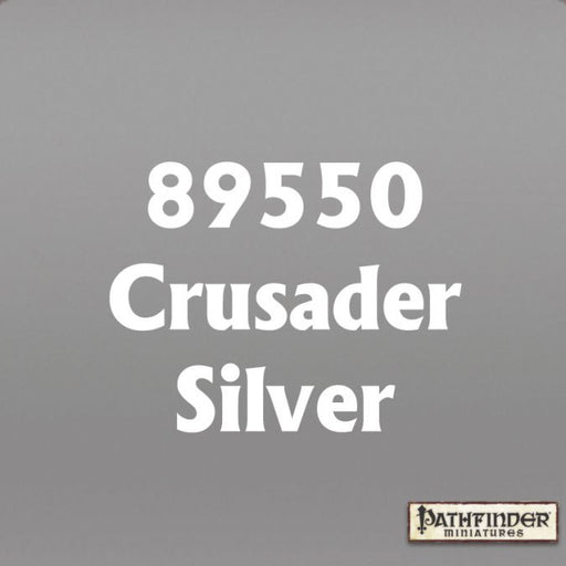 Reaper Miniatures Half-Ounce MSP Pathfinder Paint Bottle - 89550 Crusader Silver