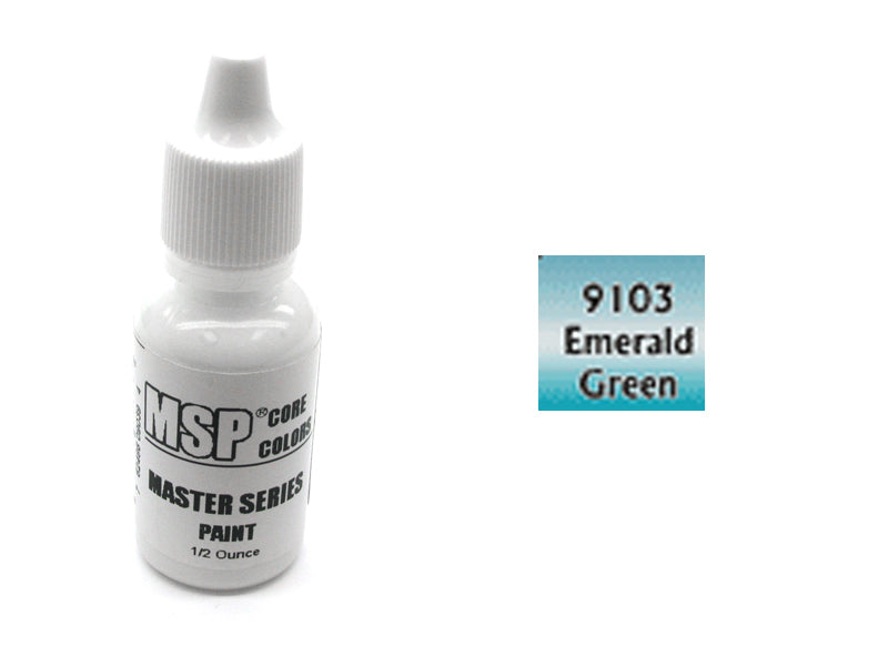 Master Series Paints MSP Core Color .5oz 09103 Emerald Green