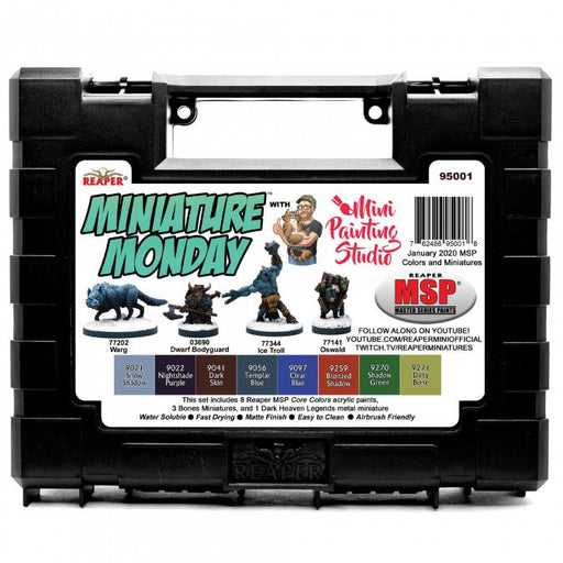 Miniature Monday: January 2020 Set - 8 Paints and 4 Miniatures