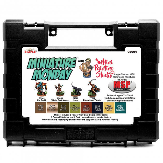 Miniature Monday: April 2020 Set - 8 Paints and 4 Miniatures