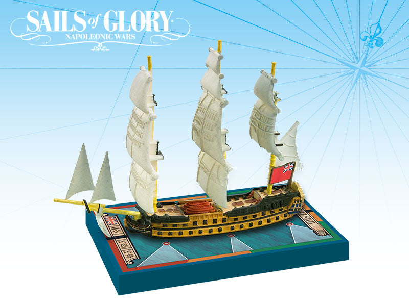 Sails of Glory: HMS Zealous 1785 British S.O.L. Ship Pack