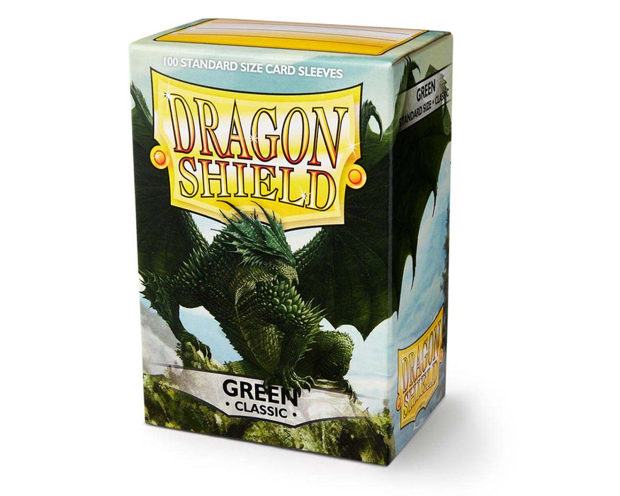 Dragon Shield Classic 100 Standard Size Card Sleeves - Green 'Verdante'