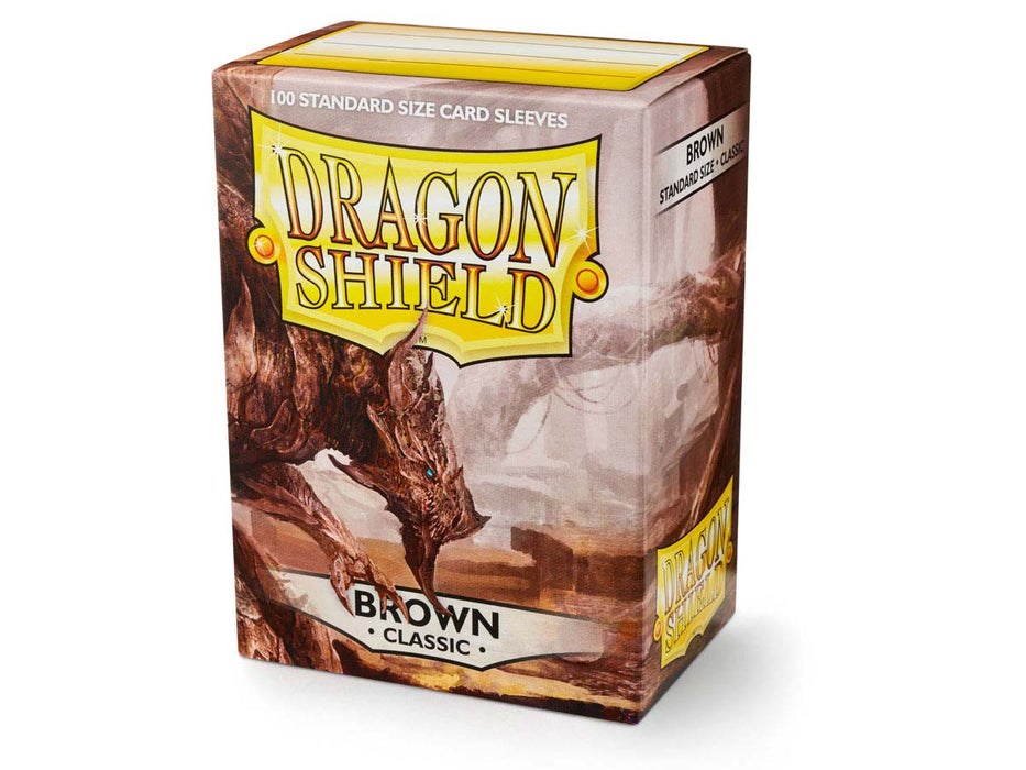 Dragon Shield Classic 100 Standard Size Card Sleeves - Brown 'Brakish'