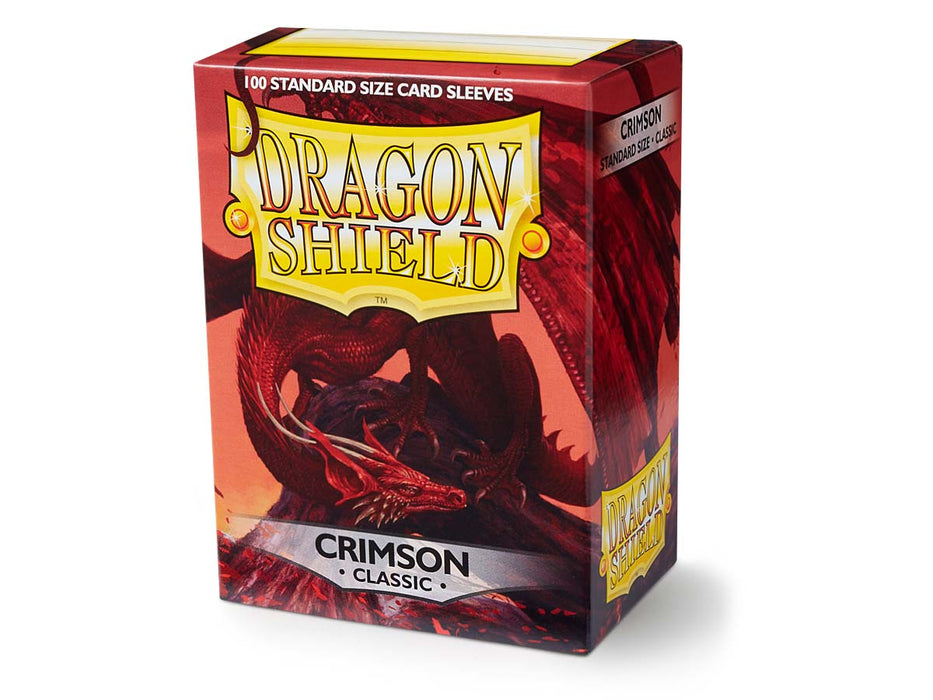 Dragon Shield Classic 100 Standard Size Card Sleeves - Crimson ‘Arteris’