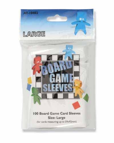Large Size 59x92mm Clear Board Game Sleeves (100)