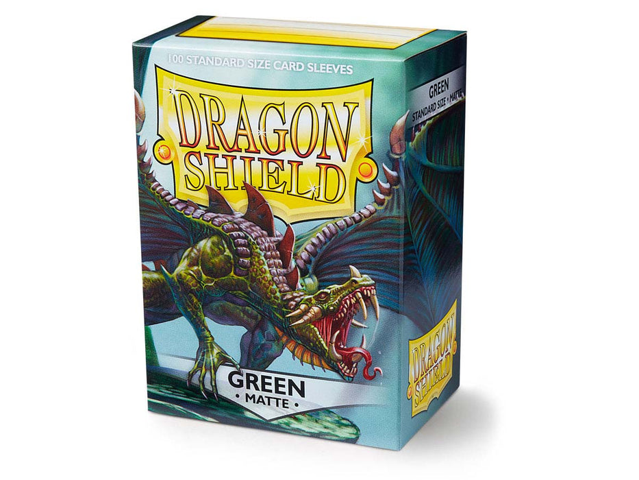 Dragon Shield 100 Standard Size 63×88mm Card Sleeves, Matte - Green ‘Drakka Fiath’