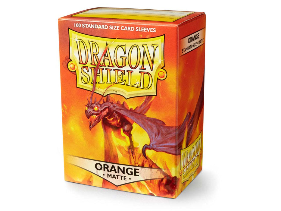 Dragon Shield 100 Standard Size 63×88mm Card Sleeves, Matte - Orange ‘Usaqin’