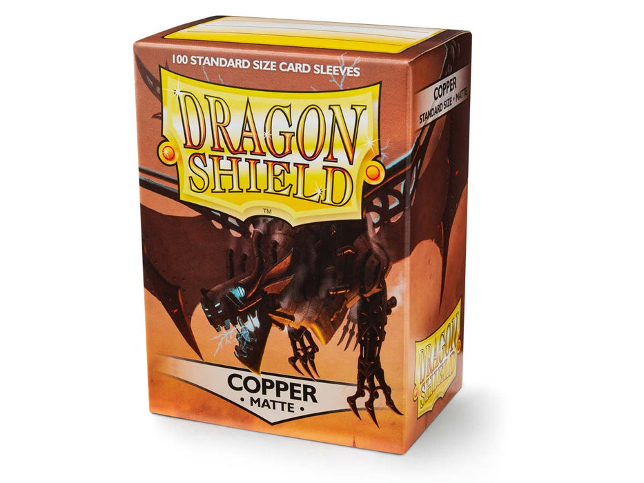 Dragon Shield 100 Standard Size 63×88mm Card Sleeves, Matte - Copper ‘Draco Primus’