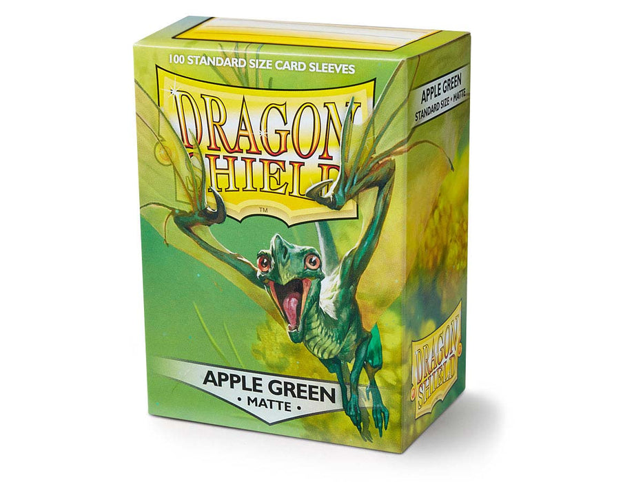 Dragon Shield 100 Standard Size 63×88mm Card Sleeves, Matte - Apple Green ‘Eliban’