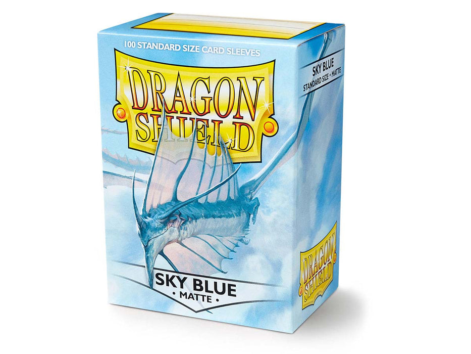Dragon Shield 100 Standard Size 63×88mm Card Sleeves, Matte - Sky Blue ‘Strata’