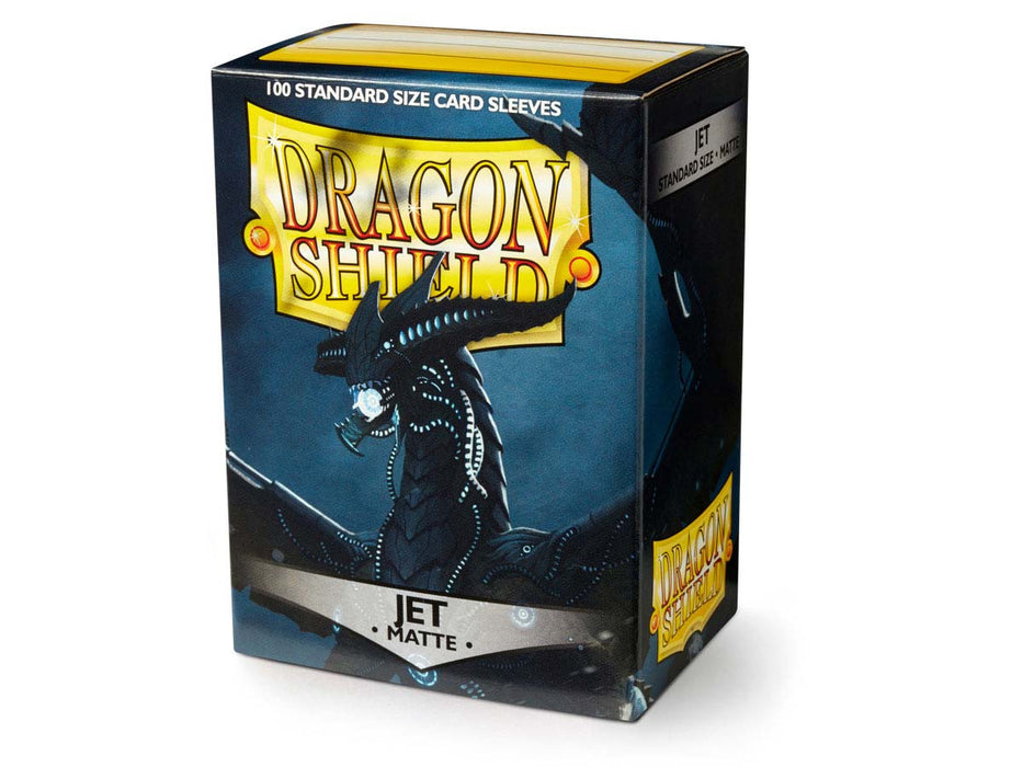 Dragon Shield 100 Standard Size 63×88mm Card Sleeves, Matte - Jet ‘Bodom’